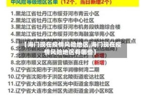 【海门现在疫情风险地区,海门现在疫情风险地区有哪些】