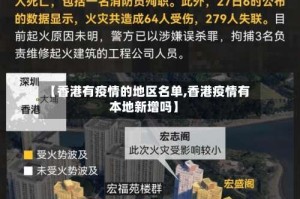 【香港有疫情的地区名单,香港疫情有本地新增吗】