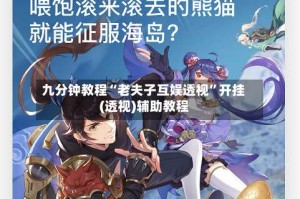 九分钟教程“老夫子互娱透视”开挂(透视)辅助教程
