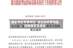 湖北地区疫情防控/湖北省疫情防控指挥部紧急通知