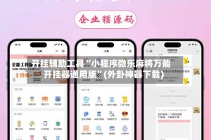 开挂辅助工具“小程序微乐麻将万能开挂器通用版”(外卦神器下载)