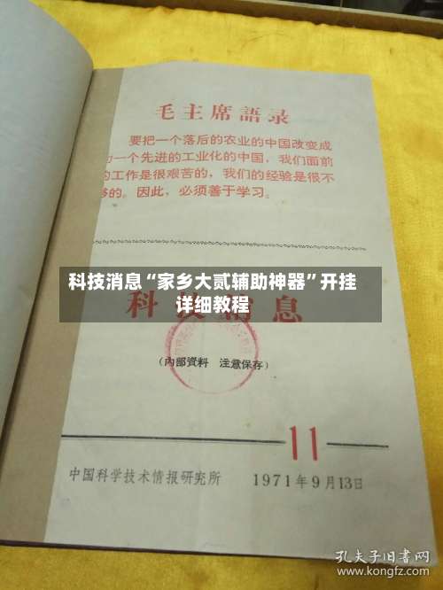 科技消息“家乡大贰辅助神器”开挂详细教程-第2张图片