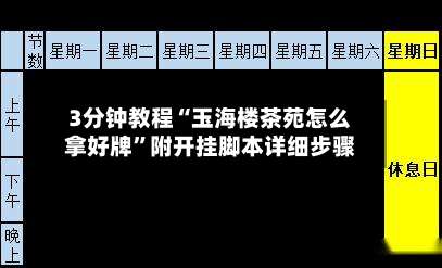 3分钟教程“玉海楼茶苑怎么拿好牌”附开挂脚本详细步骤-第1张图片
