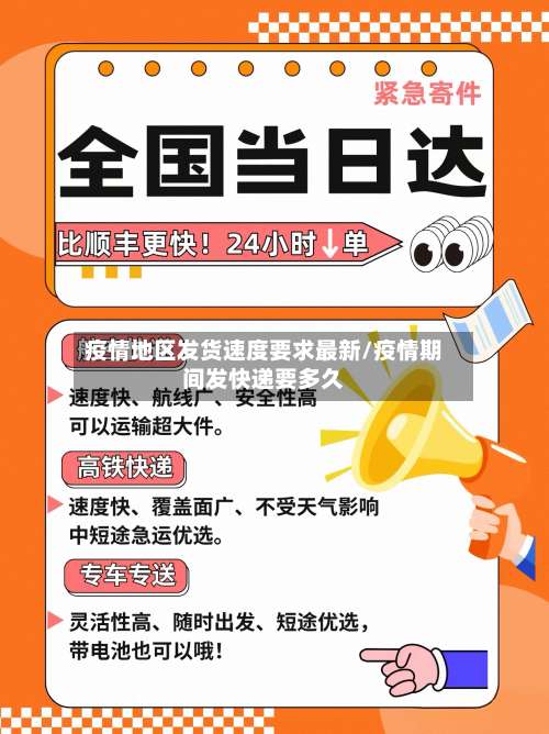 疫情地区发货速度要求最新/疫情期间发快递要多久-第1张图片