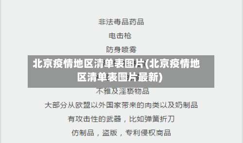 北京疫情地区清单表图片(北京疫情地区清单表图片最新)-第1张图片