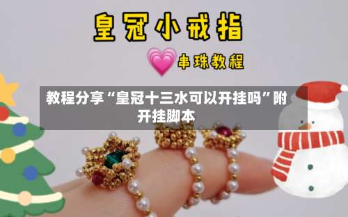 教程分享“皇冠十三水可以开挂吗”附开挂脚本-第3张图片