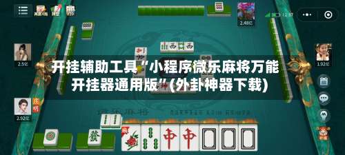 开挂辅助工具“小程序微乐麻将万能开挂器通用版”(外卦神器下载)-第2张图片