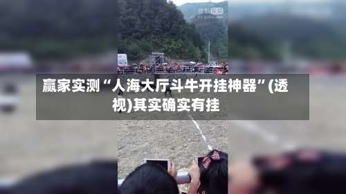 赢家实测“人海大厅斗牛开挂神器”(透视)其实确实有挂-第1张图片