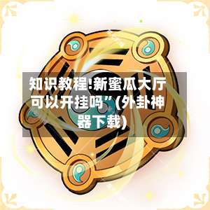 知识教程!新蜜瓜大厅可以开挂吗”(外卦神器下载)-第2张图片